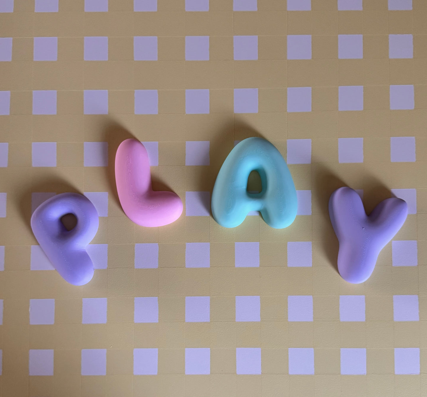 Custom Bubble Letter Wall Decor