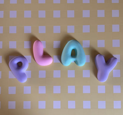 Custom Bubble Letter Wall Decor