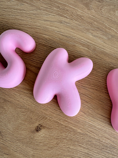 Custom Bubble Letter Wall Decor