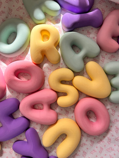 Custom Bubble Letter Wall Decor