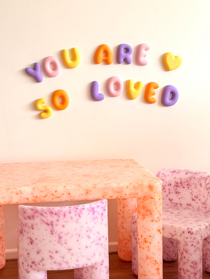 Custom Bubble Letter Wall Decor