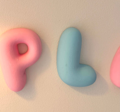 Custom Bubble Letter Wall Decor