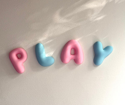 Custom Bubble Letter Wall Decor